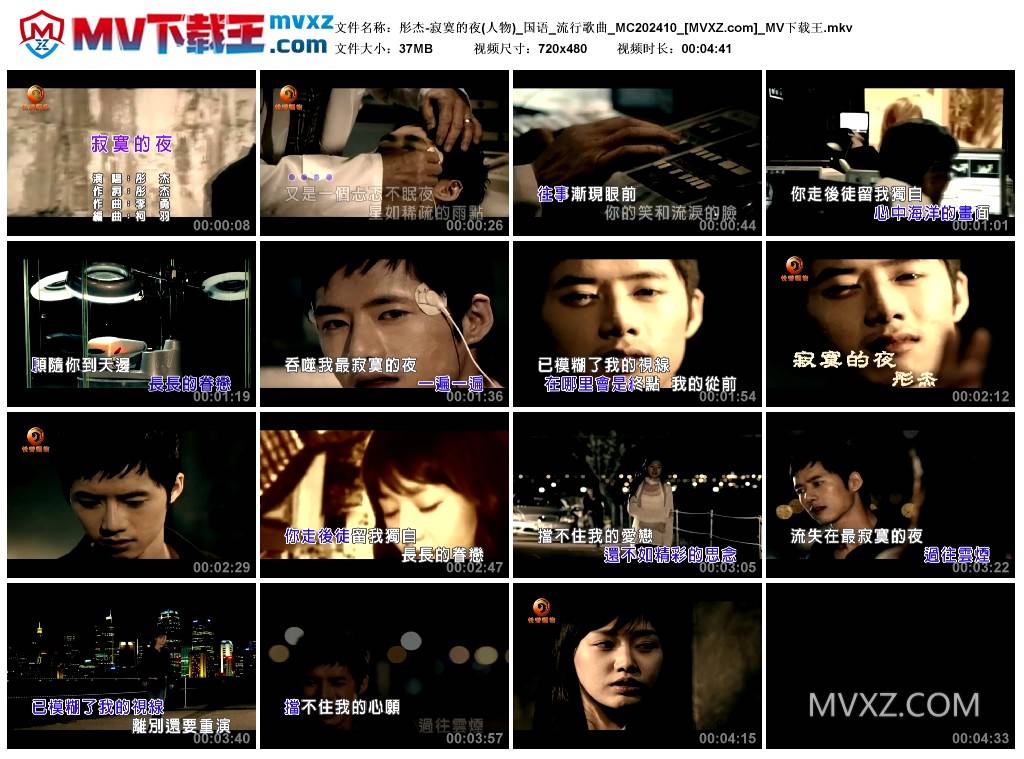 彤杰-寂寞的夜(人物)_国语_流行歌曲_MC202410